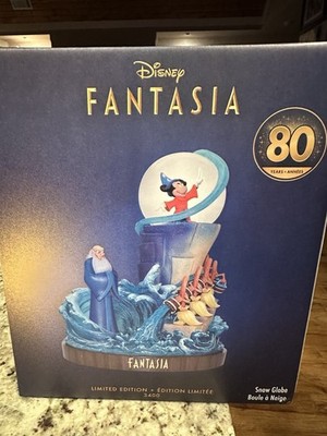 NIB Disney Store Fantasia 80th Sorcerer s Apprentice Snow Globe LE3400