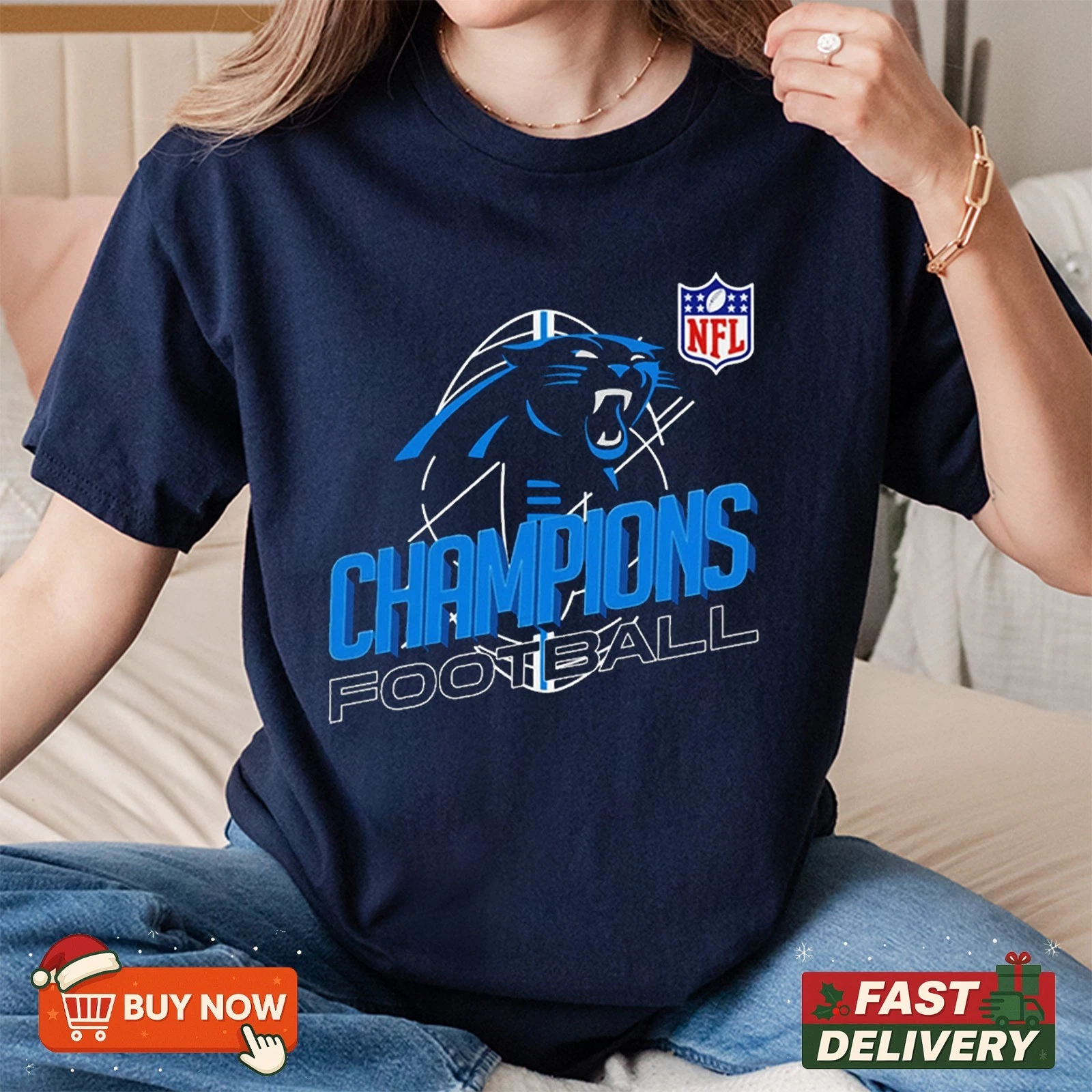 Carolina Panthers NFC South Division Champions 2025 TShirt