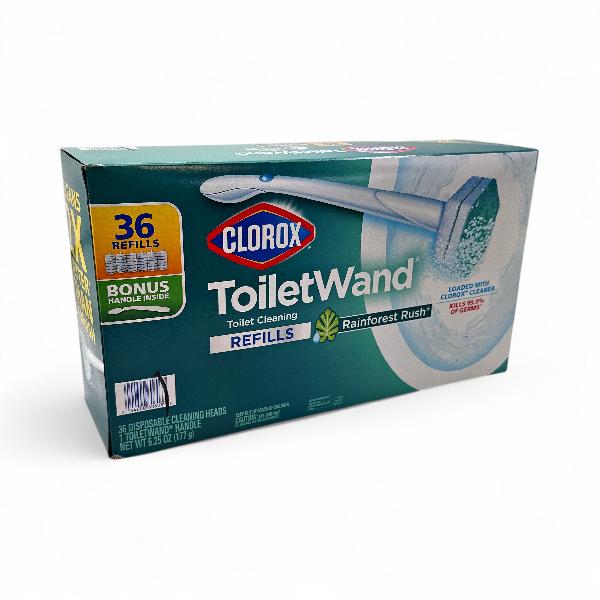 Clorox ToiletWand Toilet Cleaning Kit, Rainforest Rush, 1 Handle +