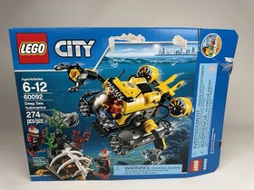 Lego City 60091 AND 60092 Deep Sea Starter Kit and Submarine Box Manual COMPLETE