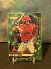 2025 Panini Prizm Luke Dickerson Green Cracked Ice #44 Washington Nationals