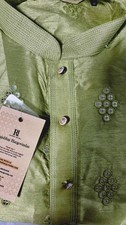 Beautiful light olive green Men  s kurta Size: 38 , kurta length:44