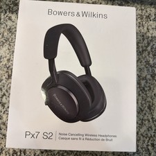 Bowers Wilkins Px7 S2 Wireless Noise Canceling/Bluetooth Headphones-BLACK