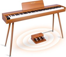Fesley Digital Piano 88 Key Weighted Keyboard: Full Size Electric Piano