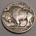 Nice Original 1937 P BUFFALO NICKEL 5¢ Shipping 95¢!   🇺🇸     BN744