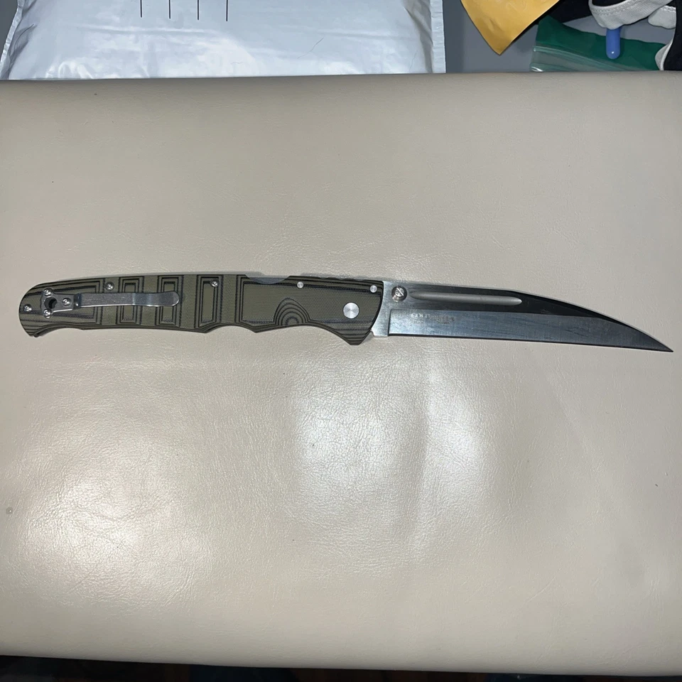 Cold Steel Frenzy RARE Green Folding Knife 5.5" S35VN Plain Blade, G10 Handle - Image 3 of 3