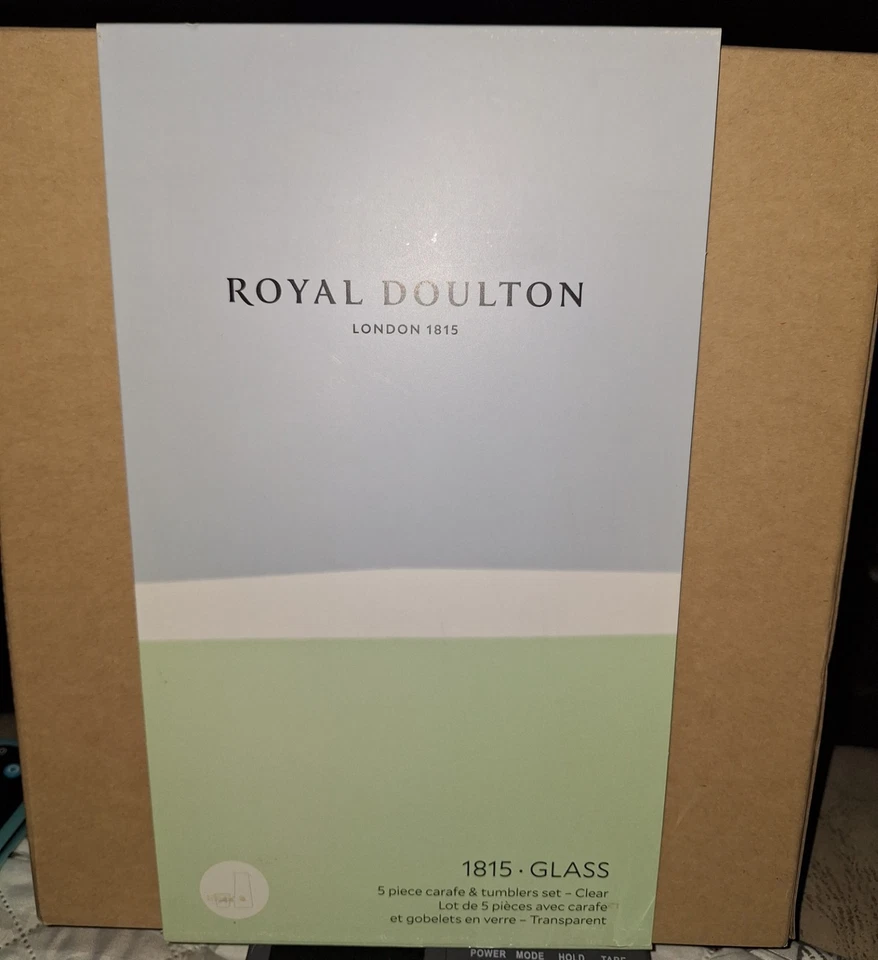 Juego de 5 jarra y vaso Royal Doulton 1815 transparente Foto 4 de 4