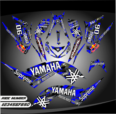 Yamaha Raptor 700 700R graphics kit 2006 2007 2008 to 2012 decals stickers atv