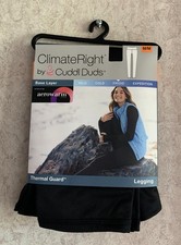 Cuddl Duds Women's Leggings Climate Right Base Layer New Size M 10 12 Thermals