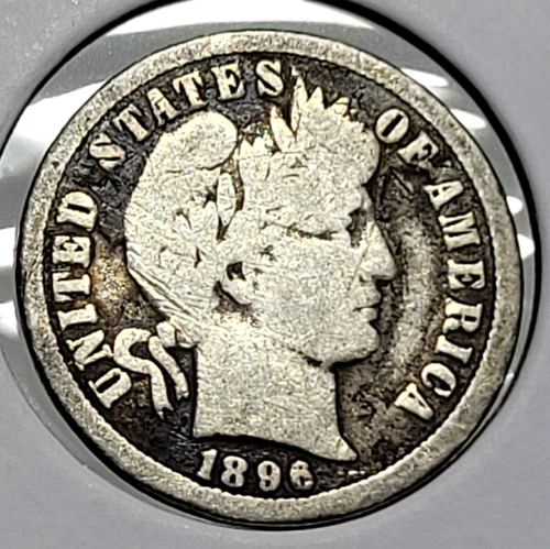 1896-O Barber Silver Dime Rare Key Date New Orleans O  Mint