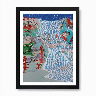 Heilsberg Glitzer Kunstdruck gerahmtes Wandbild Poster Leinwanddruck Bild