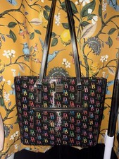 Dooney And Bourke Large Shopper Monogram Signature Rainbow