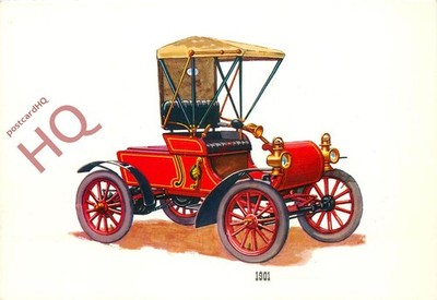 Ansichtskarte:;Oldtimer, unbekanntes Modell,1901