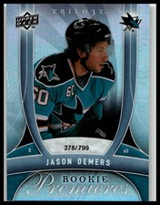 2009-10 Upper Deck Trilogy #148 Jason Demers 378/799 San Jose Sharks Rookie