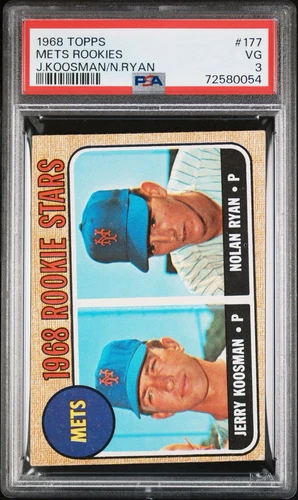 1968 Topps Nolan Ryan #177 (Rookie Card) PSA 3