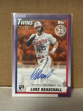🚨2025 Topps Update Luke Keaschall RC On Card Auto Orange #d /25 SSP 35th Anniv