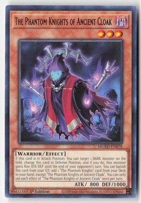 Yugioh - The Phantom Knights of Ancient Cloak MGED-EN078 1st Edition - Maximum G