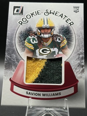 2025-26 Panini Donruss - Savion Williams - Rookie Sweater #SWE-SWS (RC) Patch