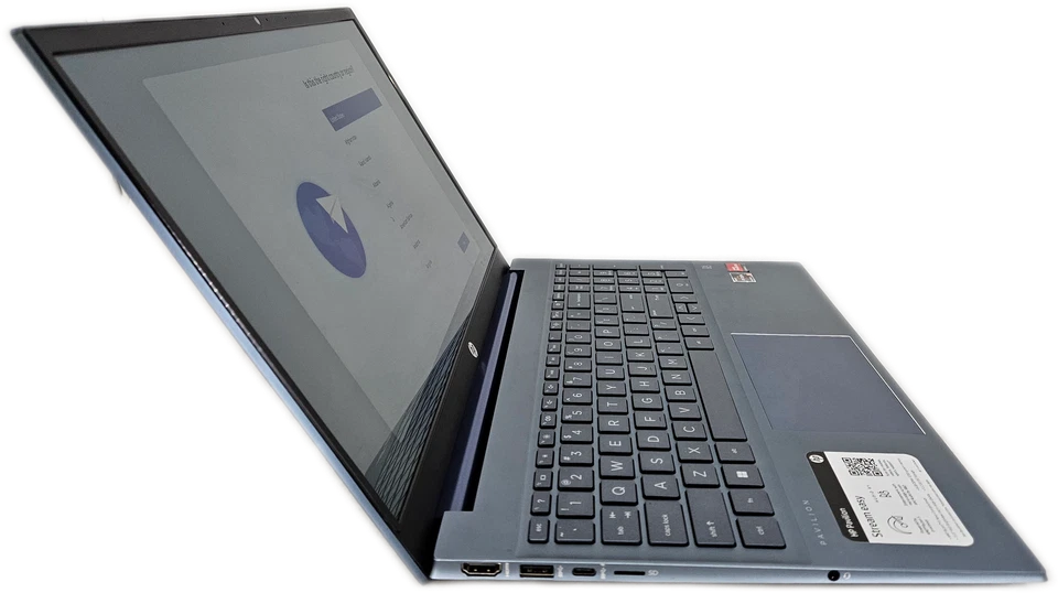 HP Pavilion 15-EH1052WM 15.6" Ryzen 5 5500U 8GB 512GB SSD Win11 Azul Foto 4 de 4