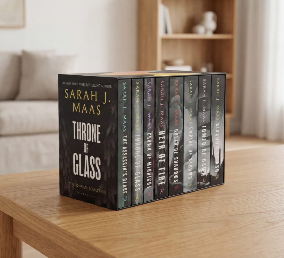 Throne of Glass Complete 8-Book Paperback Box Set by Sarah J. Maas – Brand New