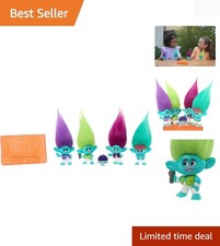 DreamWorks Trolls BroZone On Tour Doll Set of 5 Small Characters with Stand