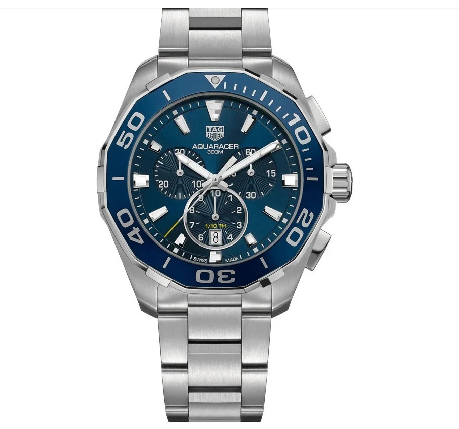TAG Heuer Aquaracer Chronograph 300M CAY111B.BA0927 Quartz Blue Stainless Steel - Image 2 of 4
