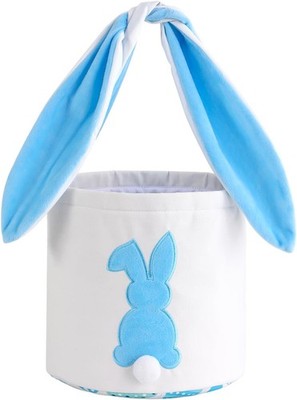 MONOBLANKS Easter Bunny Basket Bags Carrying Gift and Eggs Hunt Bag,Rabbit