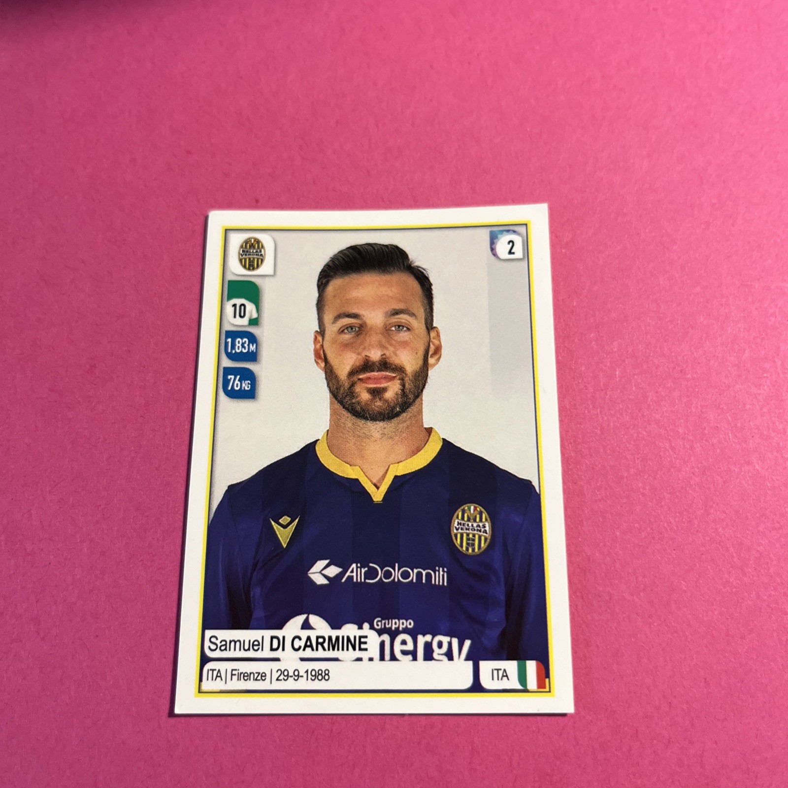 FIGURINA CALCIATORI PANINI DA COLLEZIONE ANNO 2019-2020 N. 200 SAMUEL DI CARMINE