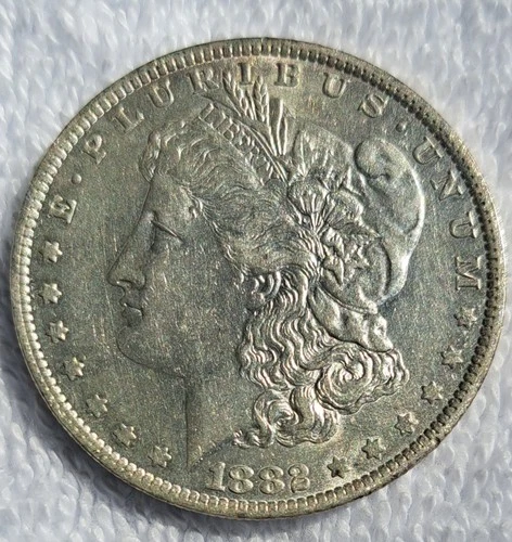 1882-O $1 Morgan Silver Dollar Circulated Business, 0.9 Fineness Uncertified