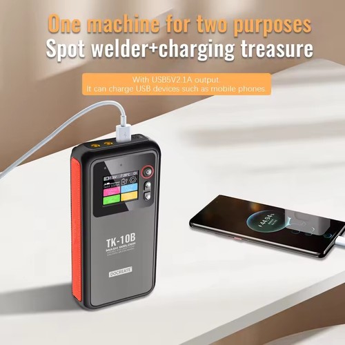 Handheld Mini Spot Welder Machine Portable 18650 Battery Welding Power w/Display - Imagen 7 de 22