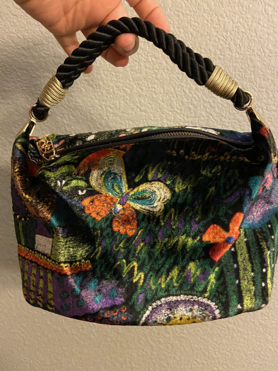 Think Bee Mini Velvet Purse Braided Handle Japan EUC | eBay Think Bee Mini Velvet Purse Braided Handle Japan EUC | eBay