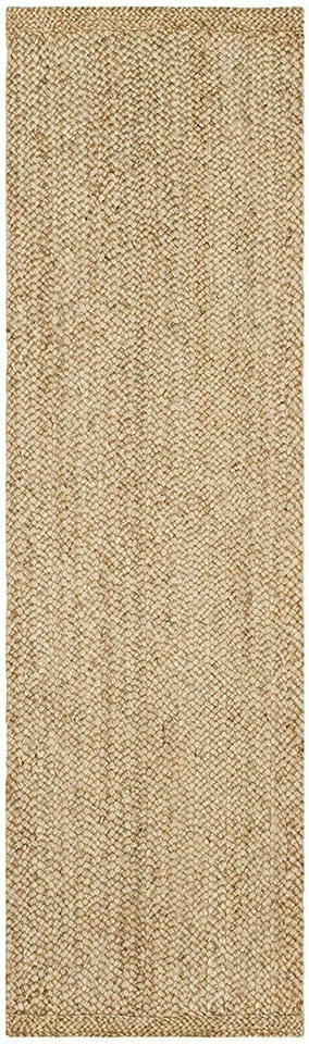 Alfombra de yute alfombra corredor rectángulo natural hecha a mano aspecto rústico trenzado elegante Foto 3 de 4