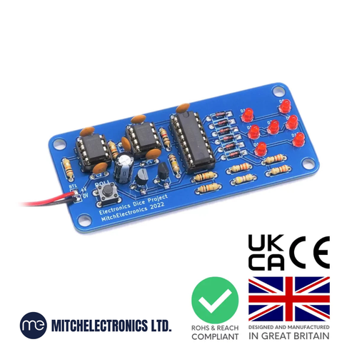 MitchElectronics Dadi Elettronici Kit Elettronico Fai da Te - Foto 1 di 2