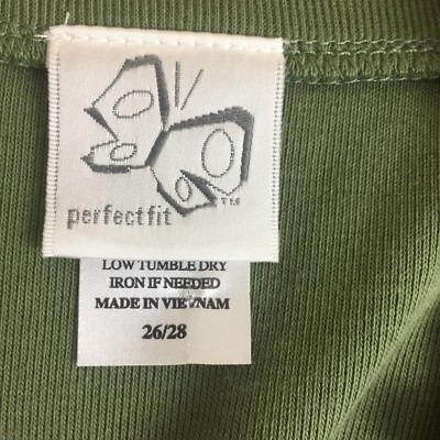 Haut Col Rond Vert Manches Courtes Perfect Fit Taille 26/28 - Coton/élasthanne, Occasion Excellent état