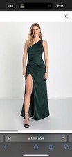 Lulus One Shoulder Satin