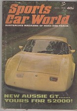 Sports Car World 1973 May Rambler Javelin Fiat X19 Spider Triumph TR6 Austin Hea