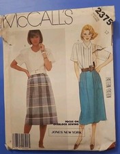 Vtg MCCALL'S wzór do szycia 2375 Jones New York bluzka i spódnica midi