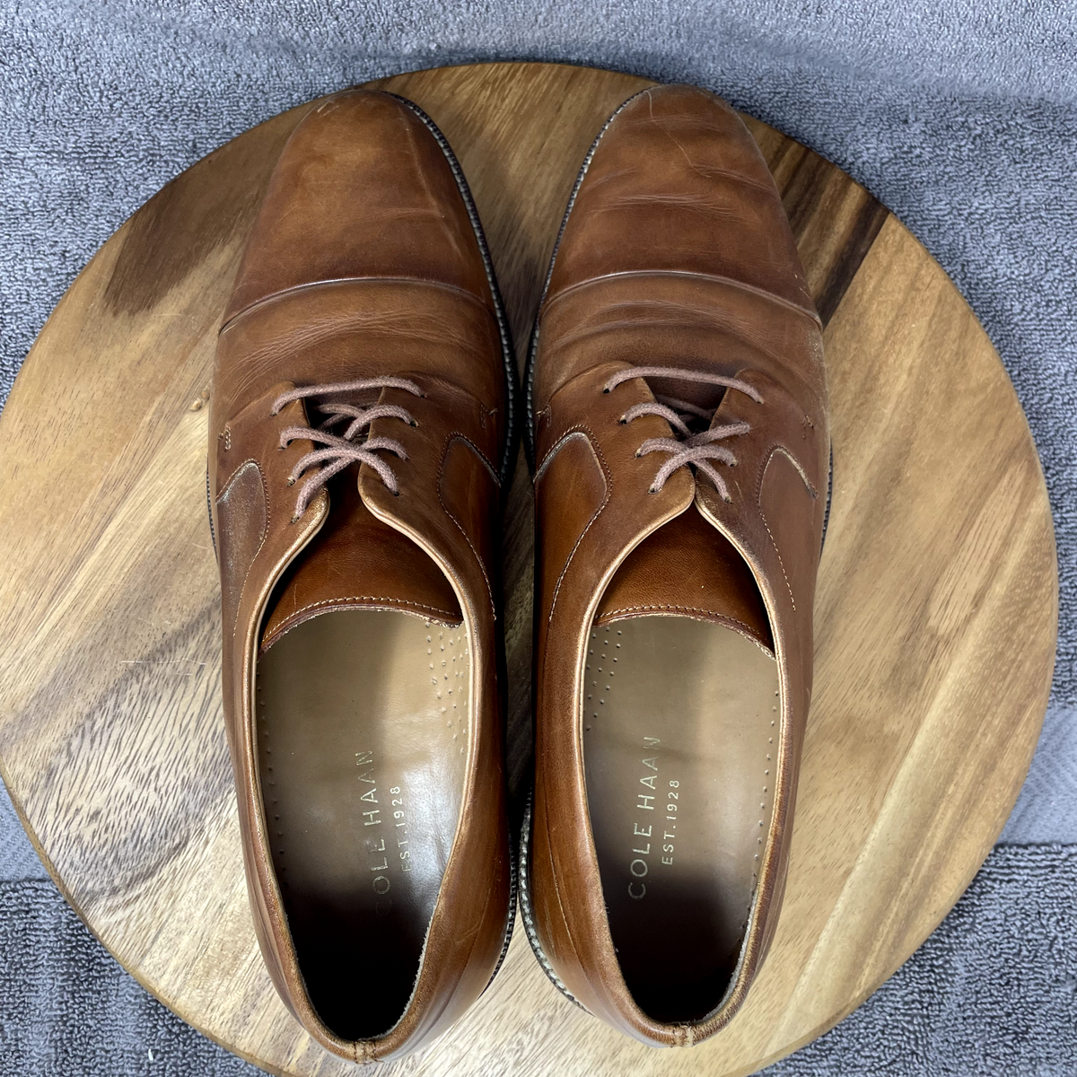 Cole Haan Men Shoes Warren Grand Os Derby Oxford C20153 Leather Brown Sz 9 Men main image 3