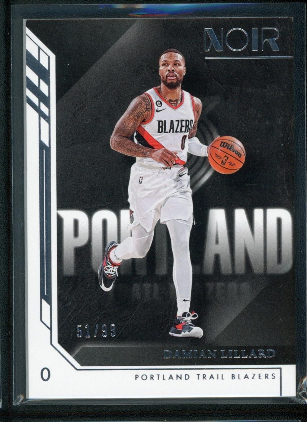 2022-23 DAMIAN LILLARD 51/99 PANINI NOIR ASSOCIATION EDITION
