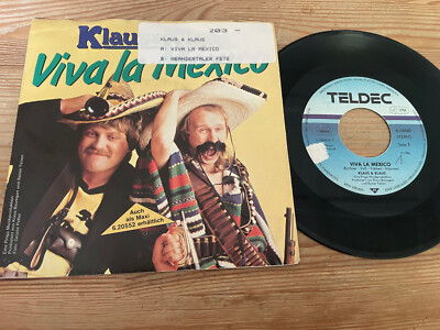 7'' Comedy Klaus & Klaus - Viva La Mexico/Neandertaler-Fete (2 Song) TELDEC StoC