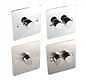 Chrome LED Dimmer Switch 1 & 2 Gang Flat Plate Dimmable Light 200W