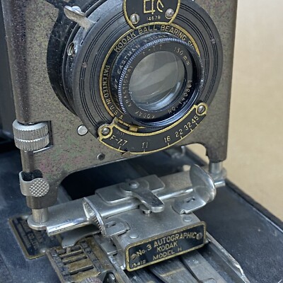 Eastman Kodak No. 3 Autographic Kodak Model H Antique 1914 Folding