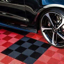 FlooringInc Nitro Vented Garage Floor Tiles | Snow Water Drainage | 12"x12"
