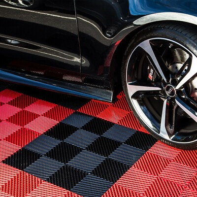 #ad FlooringInc Nitro Vented Garage Floor Tiles Snow Water Drainage 12quot;x12quot; $134.99