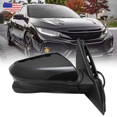 11Pin Right Side Mirror Power Fold Heated Camera For Honda Civic Sedan 2016-2021