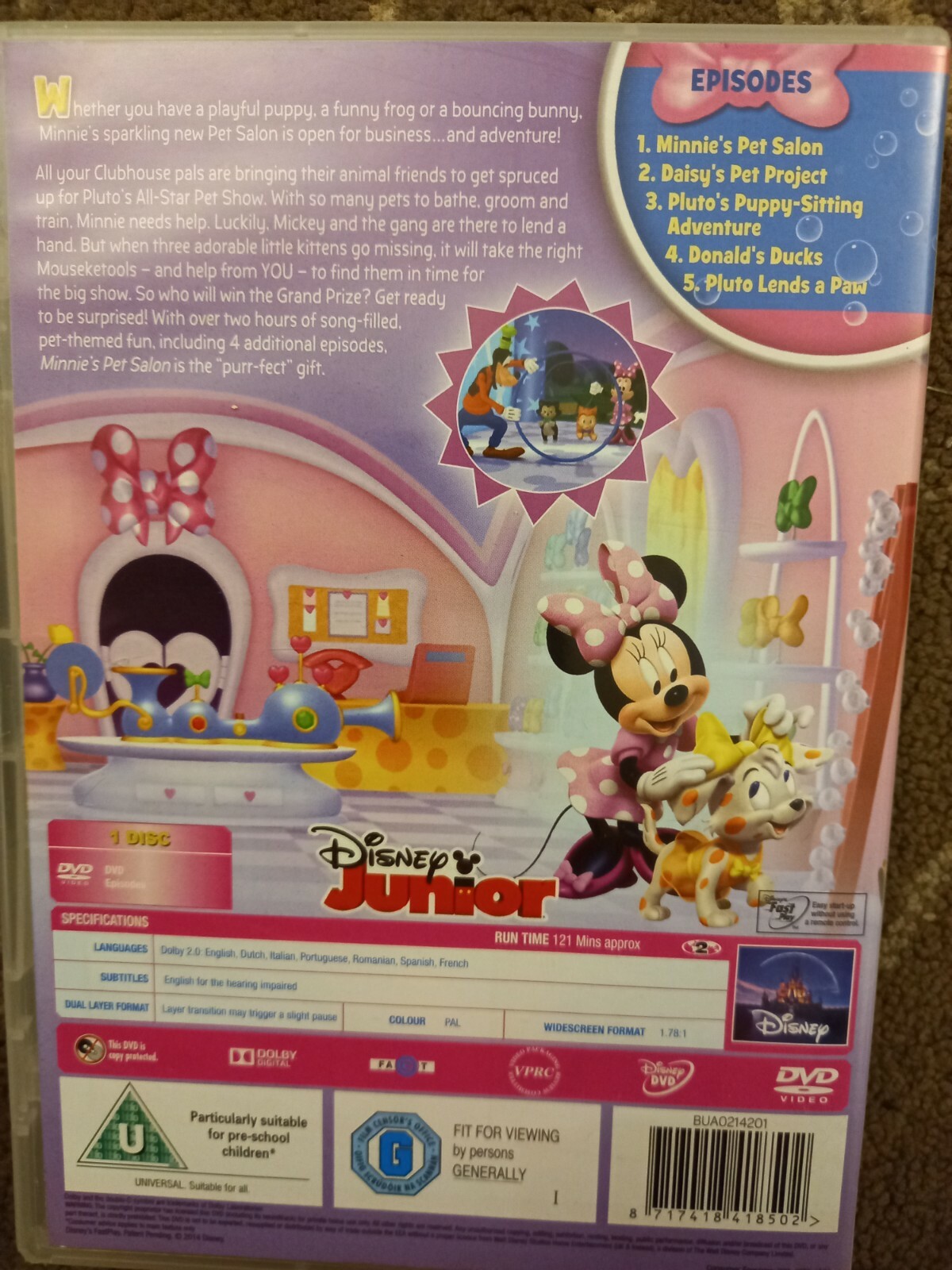 DISNEYS MICKEY MOUSE CLUBHOUSE MINNIE'S PET SALON DVD 5 EPISODES eBay