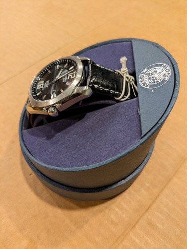Citizen Eco-Drive Men's Watch Sapphire Crystal Titanium Case Black Leather Strap - Picture 15 of 17