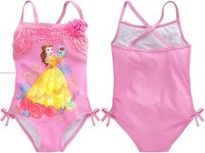 Belle One Piece Swimsuit for Girls In Pink Disney Store Beauty And The Beast