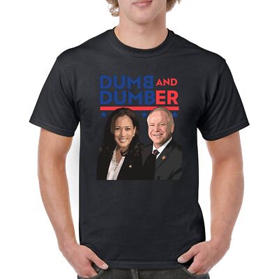 Dumb and Dumber Anti Kamala Harris Tim Walz T-shirt Trump MAGA 2024 Men's Tee