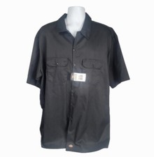 Dickies 1574BK Black Short Sleeve Work Shirt Men's Size 3XT. NWT